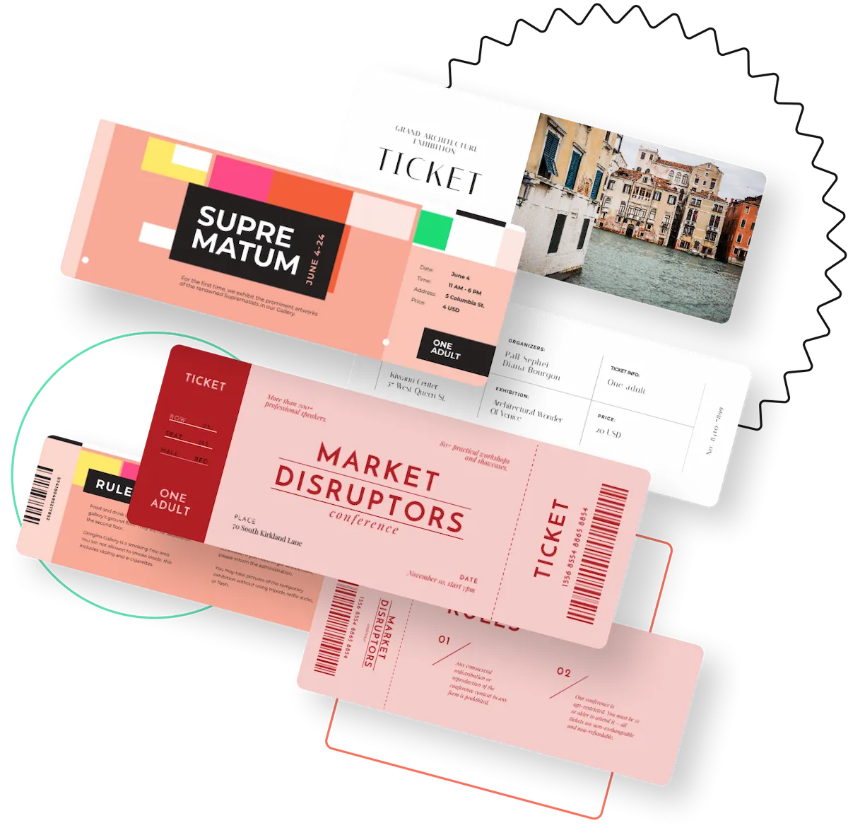 The Easy-to-use Online Ticket Maker You Need | VistaCreate