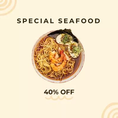 Special Discount on Seafood