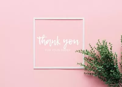 Card - thank you For Order