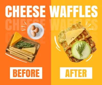 Ingredients for Cooking Cheese Waffles