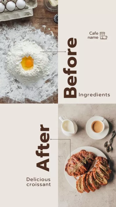 Preparation for Cooking Croissants