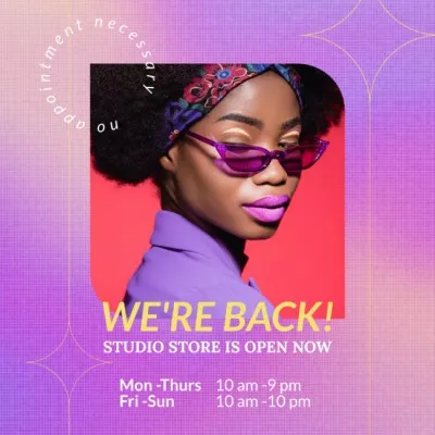 Fashion Studio Opening Announcement