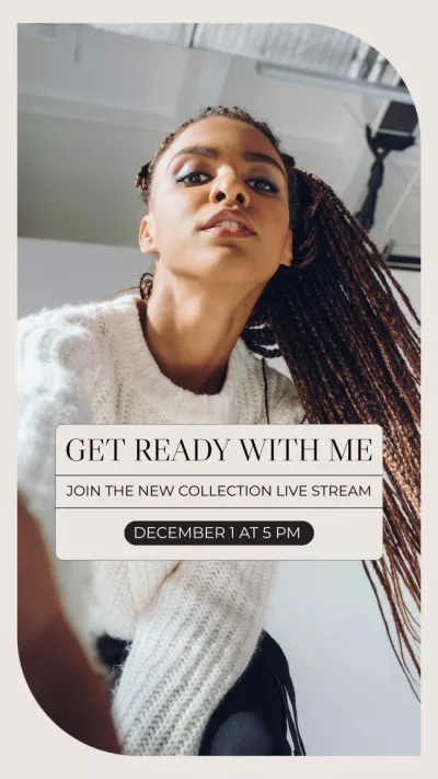 Fashion Blog Ad with Young Attractive Woman