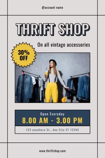 Vintage clothes and accessories sale